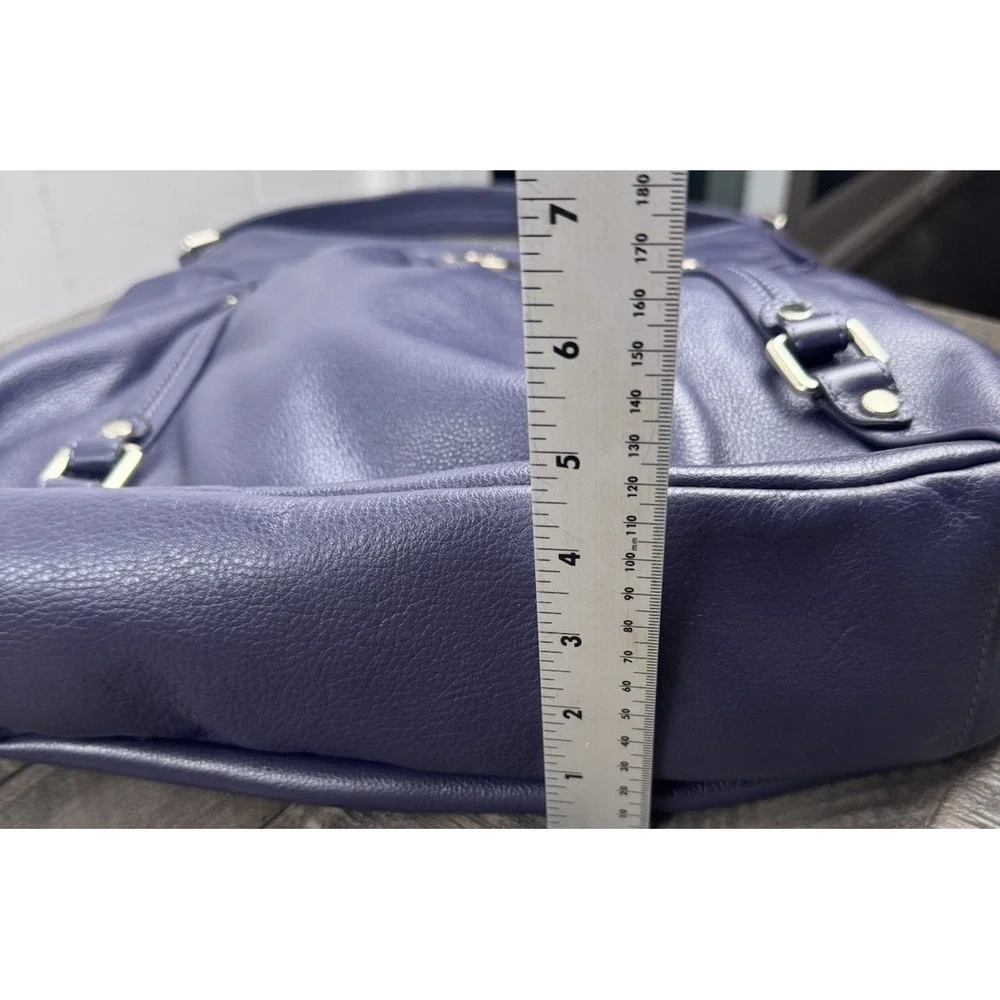Karla Hanson Purple Hobo Shoulder Bag Vegan Leather Slouch Purse‎ Handbag